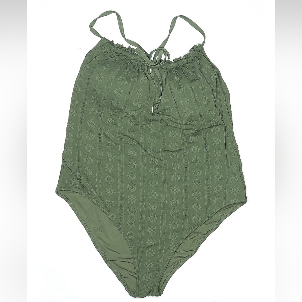 Aerie Olive green One-Piece Swimsuit size XXL